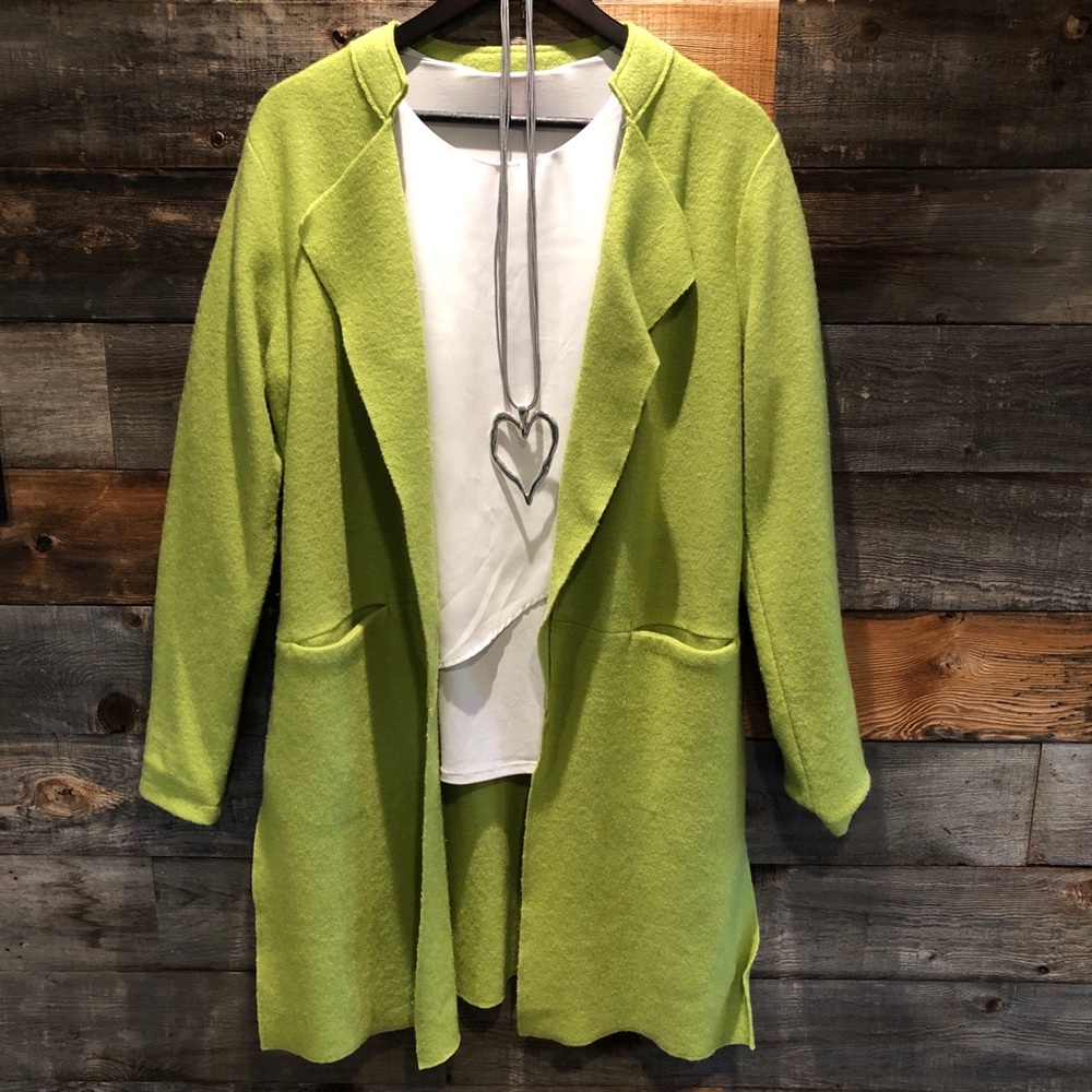 Lime Wool Coat